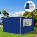 Gazebo Replacement Exchangeable Side Wall Panels W/ Window | Blue