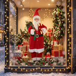 HOMCOM 4ft Christmas Singing Dancing Santa Claus With Gift And Sack