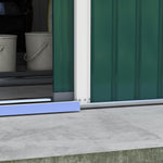 Garden Shed Storage Unit With Locking Door Floor Foundation | Large | Forest Green