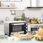Mini Oven 16l Countertop Oven With Adjustable Temp Timer | One Size | Silver