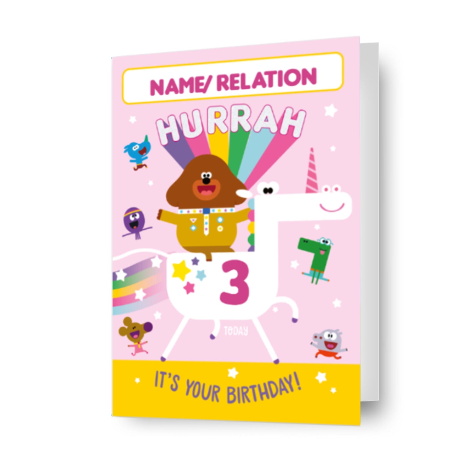 Personalised Unicorn Birthday Card Official Product