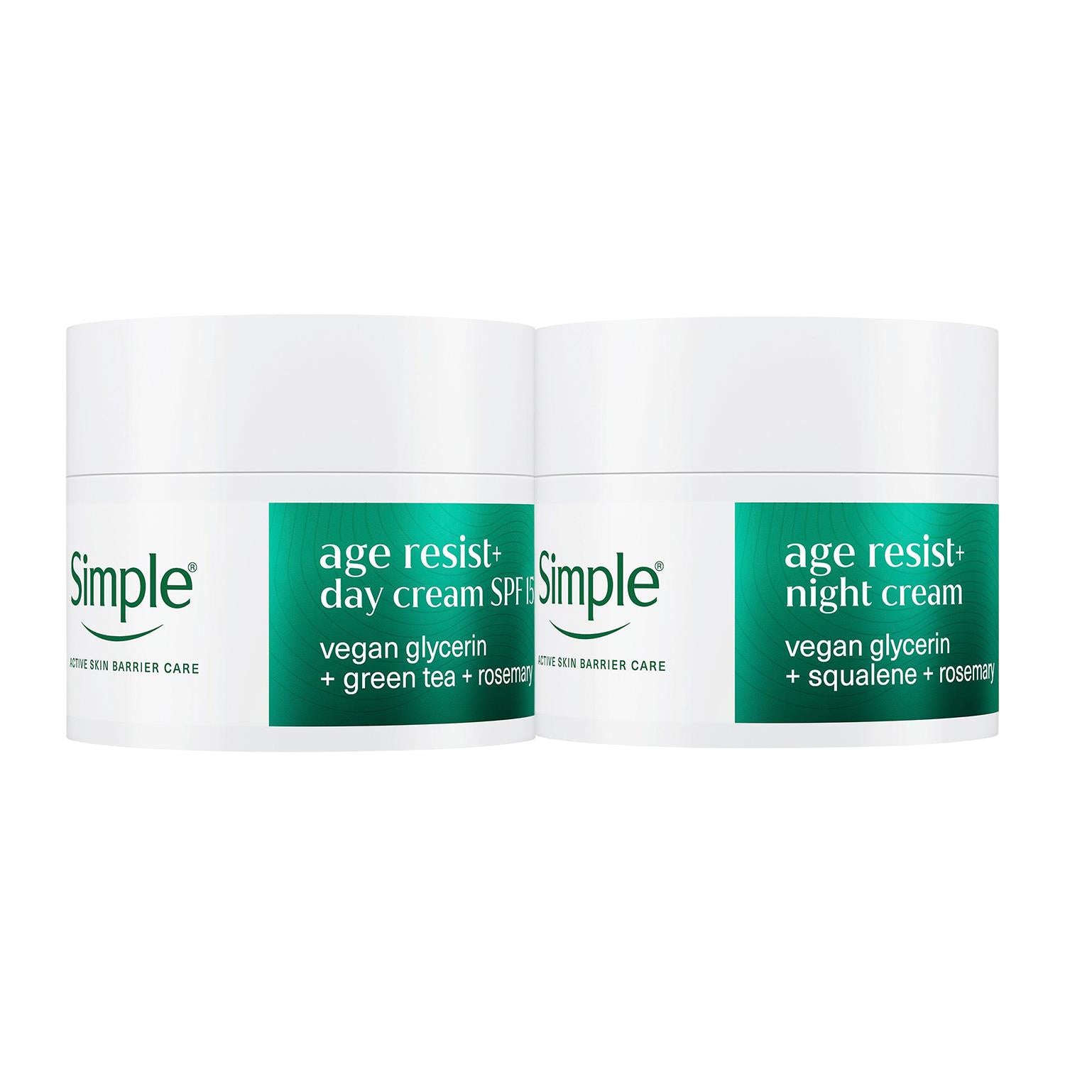 Simple Age Resist+ Day & Night Cream Anti-ageing Bundle 50ml