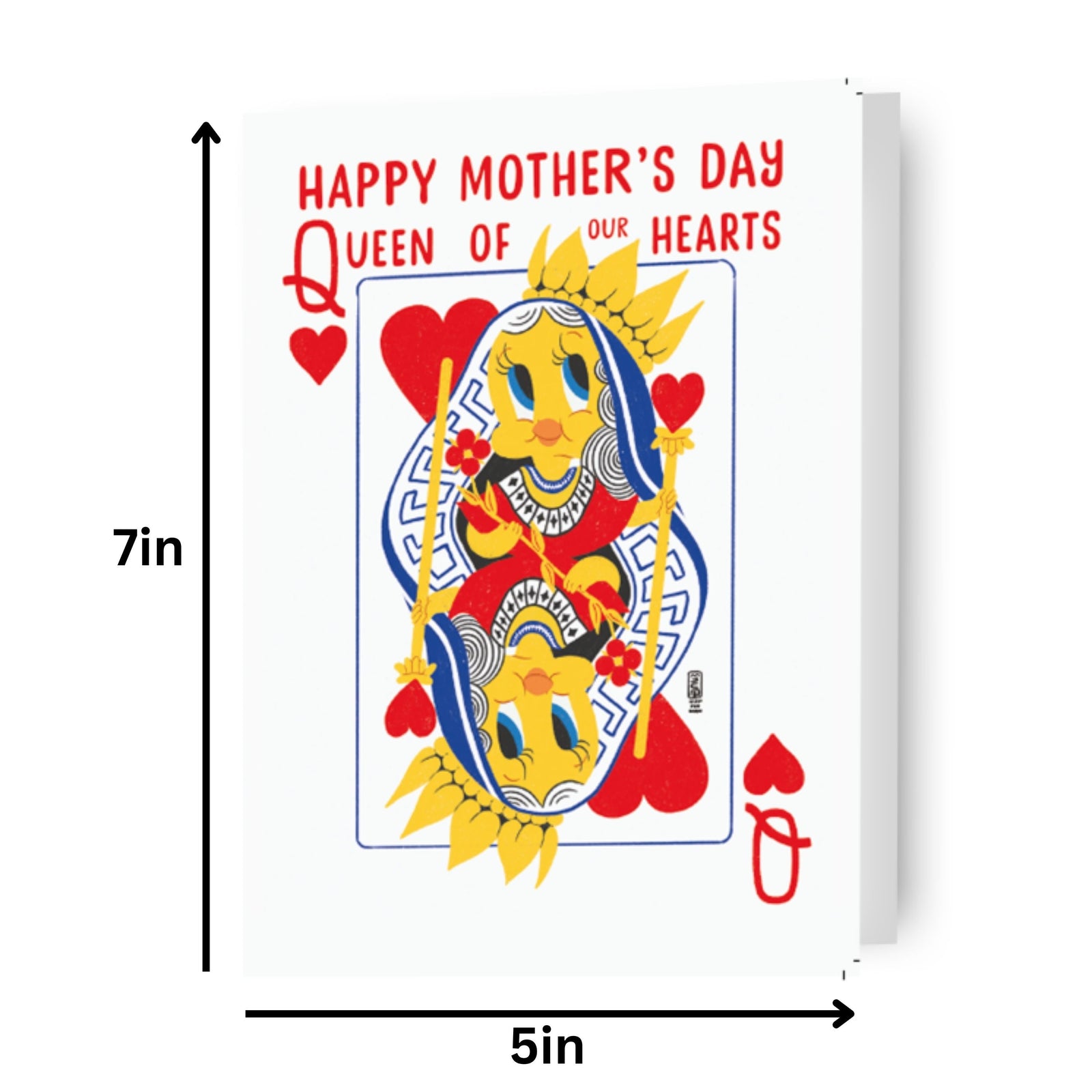 Looney Tunes Queen Of Our Hearts' Mother's Day Card Official Product