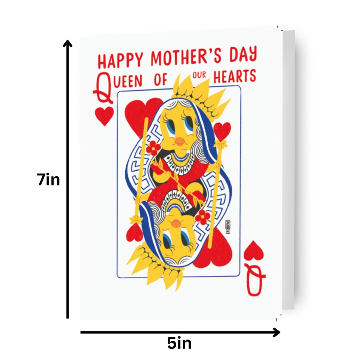 Queen Of Our Hearts' Mother's Day Card Official Product