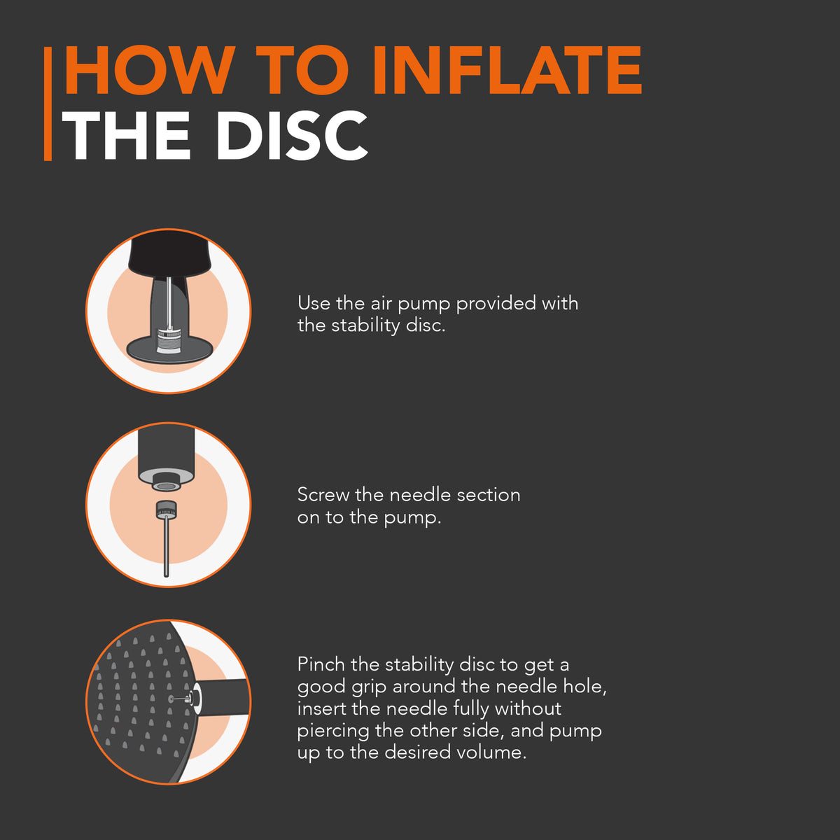 Structure Fitness Wobble Stability Balance Cushion With Dual Textured Surface & Pump