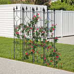 2 Pack Of Metal Garden Trellis Potted Climbing Plants Rack