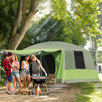 Two Room Dome Tent Camping Shelter W/ Porch And Portable Bag