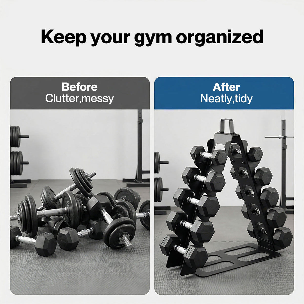 Centra Dumbbell Rack Stand Steel A-frame Home Gym Weight Storage Holder 180lb