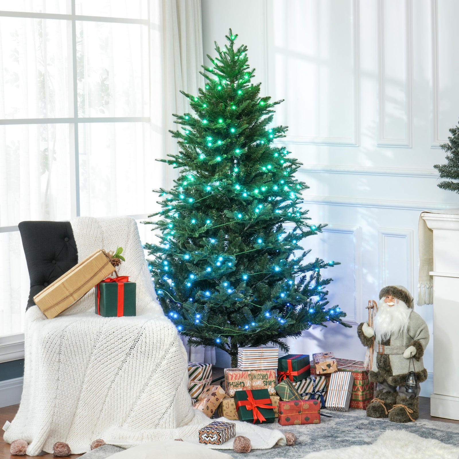 6/7ft Prelit Christmas Tree, Party Lights | 6ft | Green