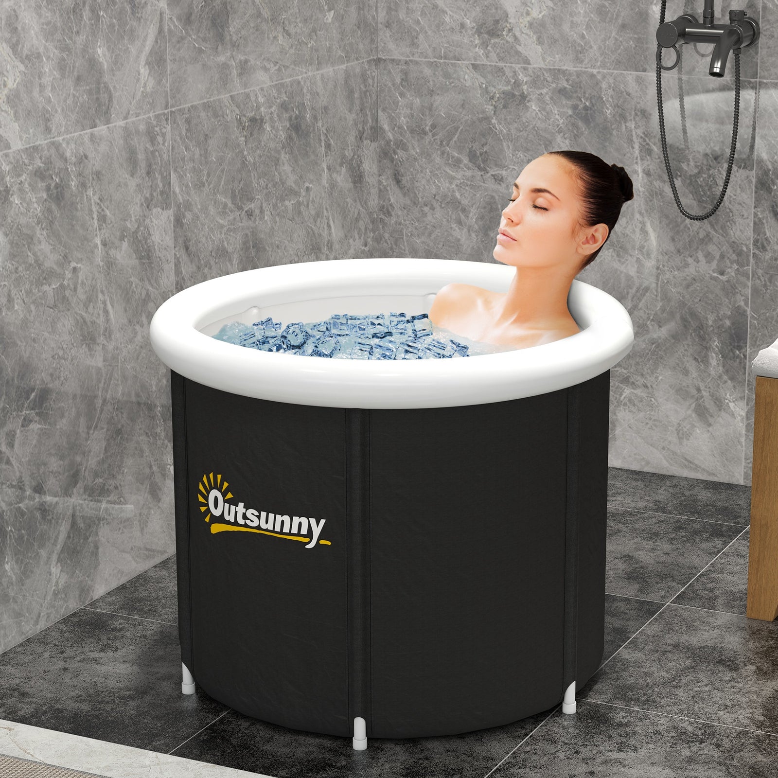 Polar Recovery Tub - Portable Ice Bath - Black | Black