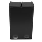 60l Dual Pedal Bin | Black