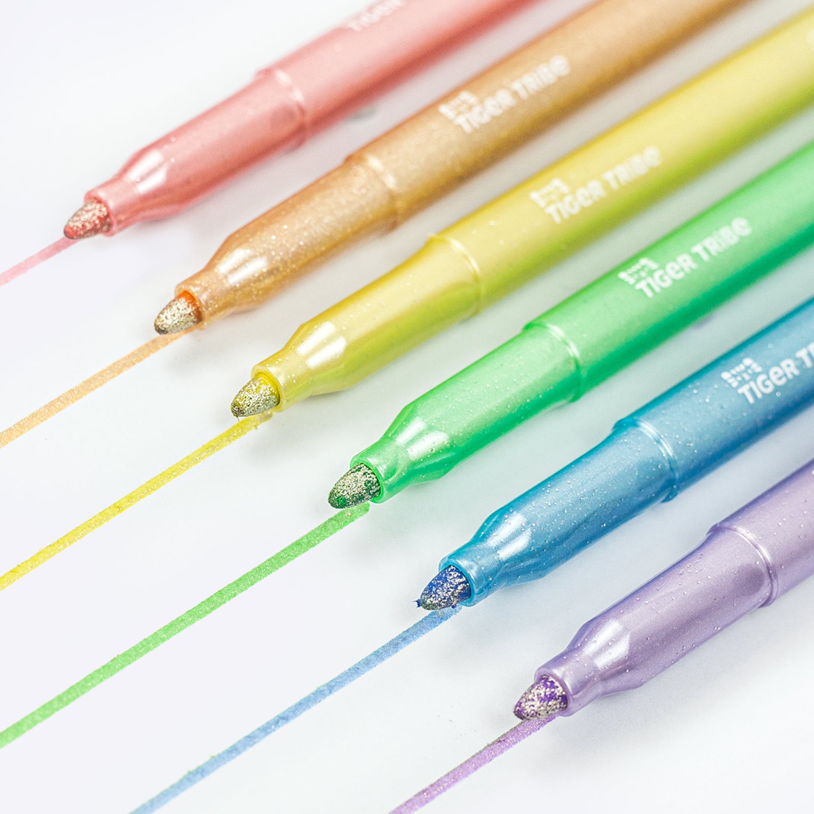 Shimmer Markers - 6pc Kids Marker Pens