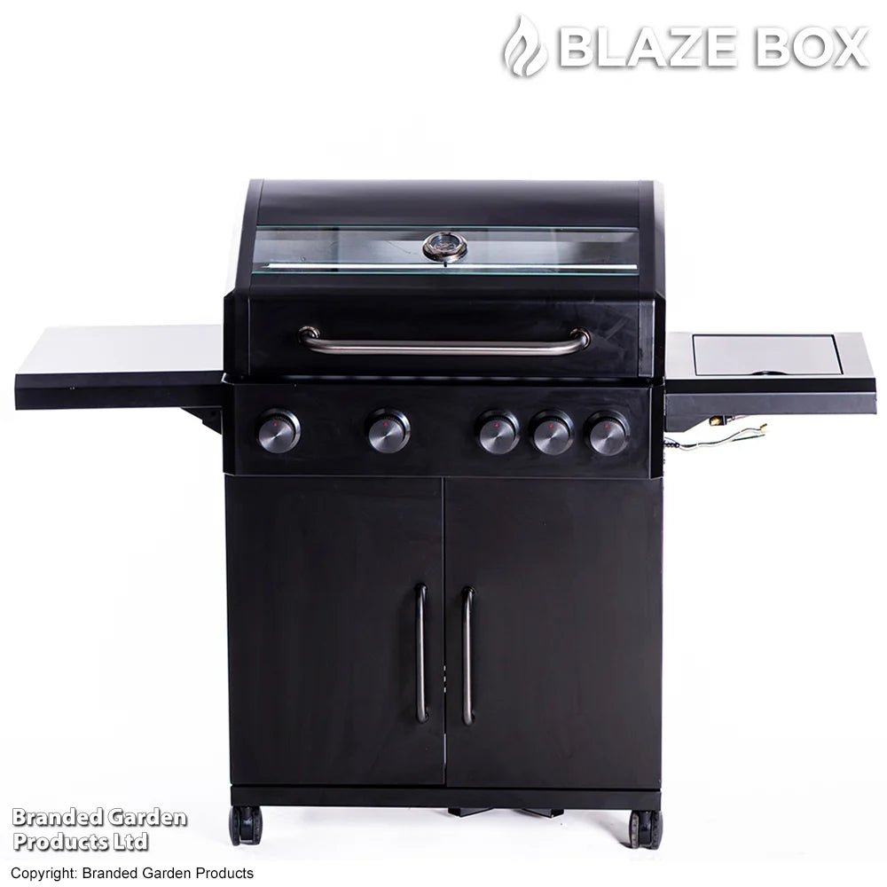 Blazebox Premium 4 Burner Gas Bbq With Sider Burner