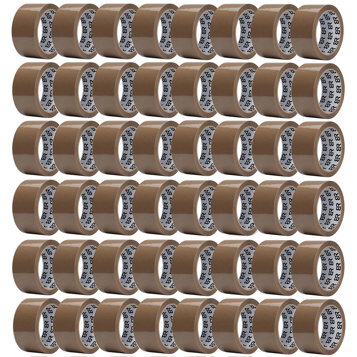 Brown Packing Tape 48mm X 66m Strong Parcel Box Tape | 48 Rolls | Brown