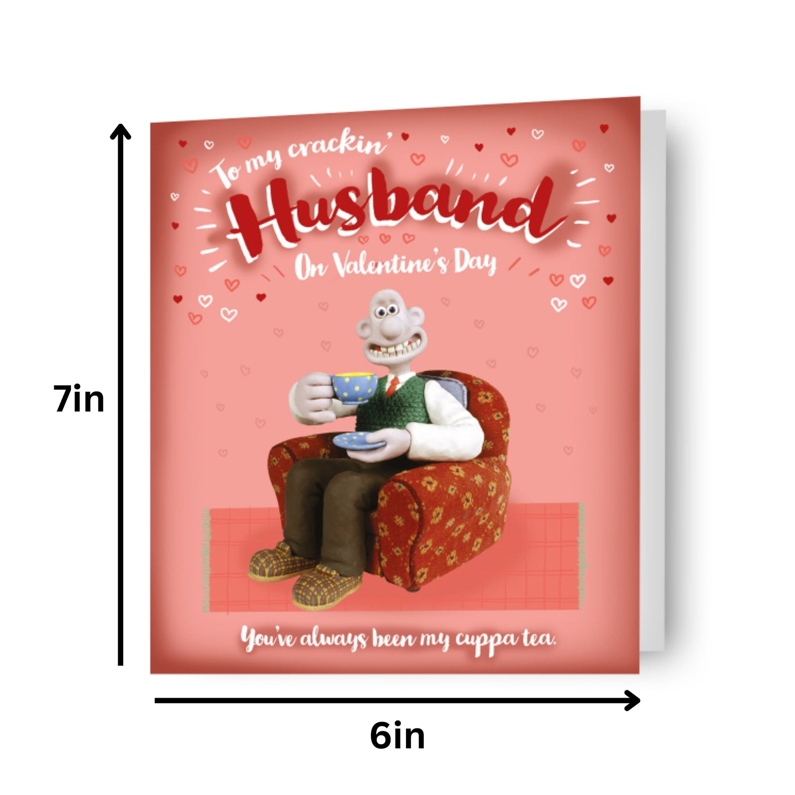 Wallace and Gromit Crackin' Husband' Valentine's Day Card Official Product