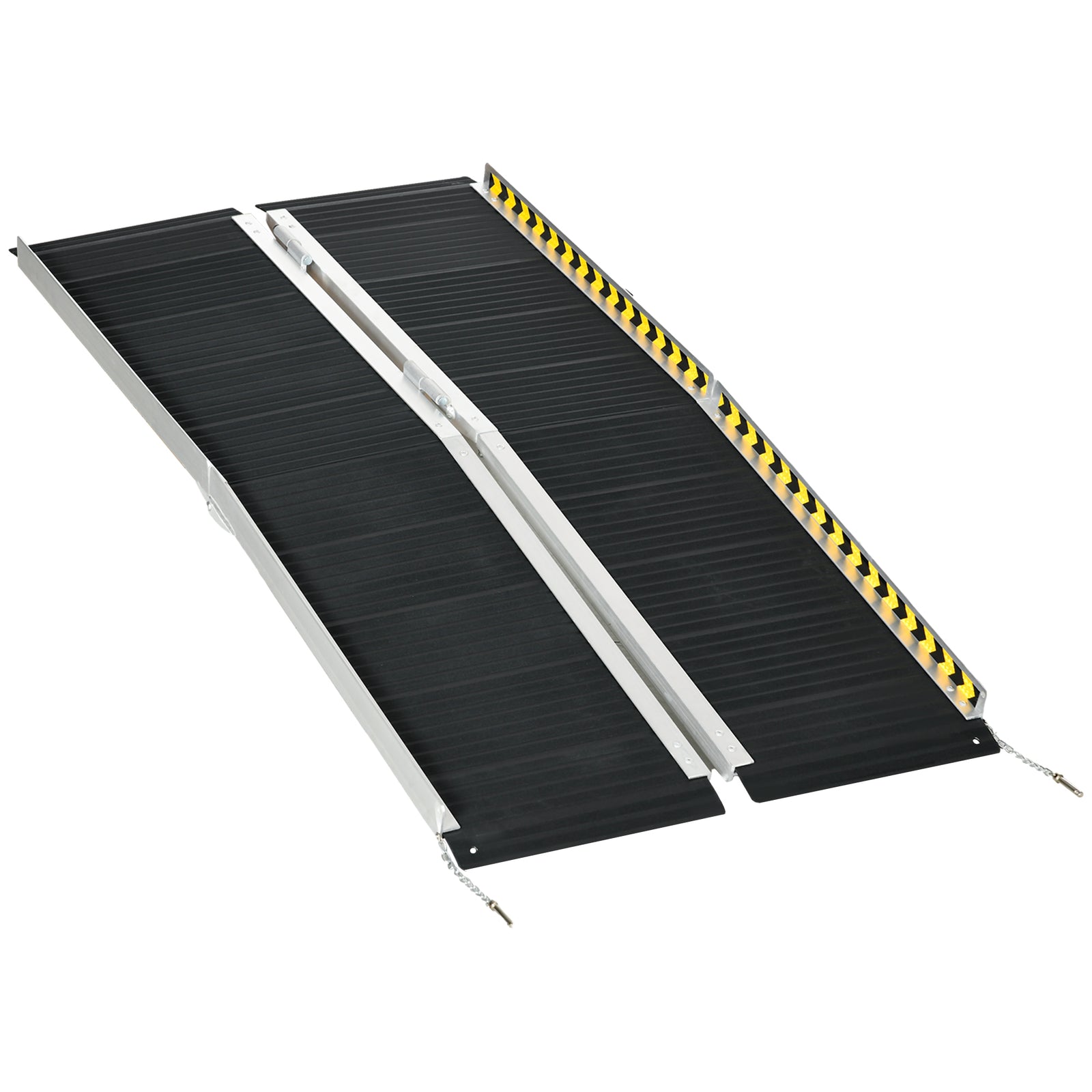 Folding Aluminium Wheelchair Ramp For Home | Large | Black