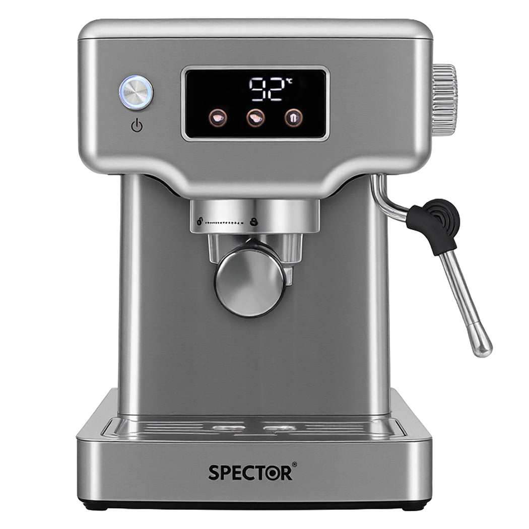 Spector 20 Bar Espresso Coffee Machine Maker Milk Frother Cappuccino Latte Cafe