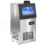 24h Commercial Ice Maker Machine With Auto Self-cleaning | 45kg | Silver