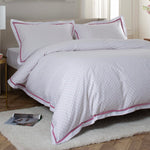 Sabine Pink Polka Dot Cotton Polka Dot Duvet Cover Set | Double | Pink