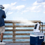 Outdoor Mister & Fan - Portable, Rechargeable, Cordless & Powerful