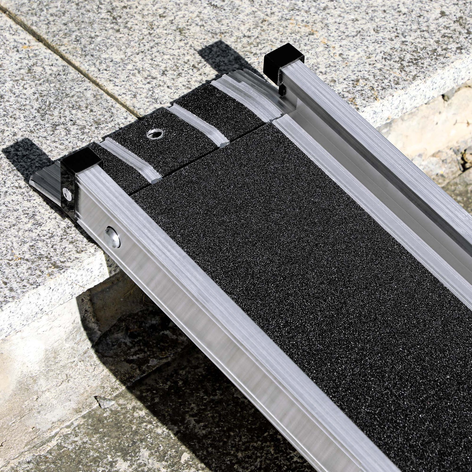 Aluminium Telescopic Wheelchair Ramps Folding Ramp | Large | Silver