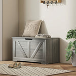 Storage Trunk With 2 Safety Hinges, 80cm | Charcoal Grey