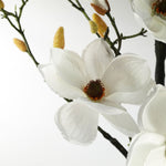 Artificial 110cm Magnolia Artificial Tree White Potted