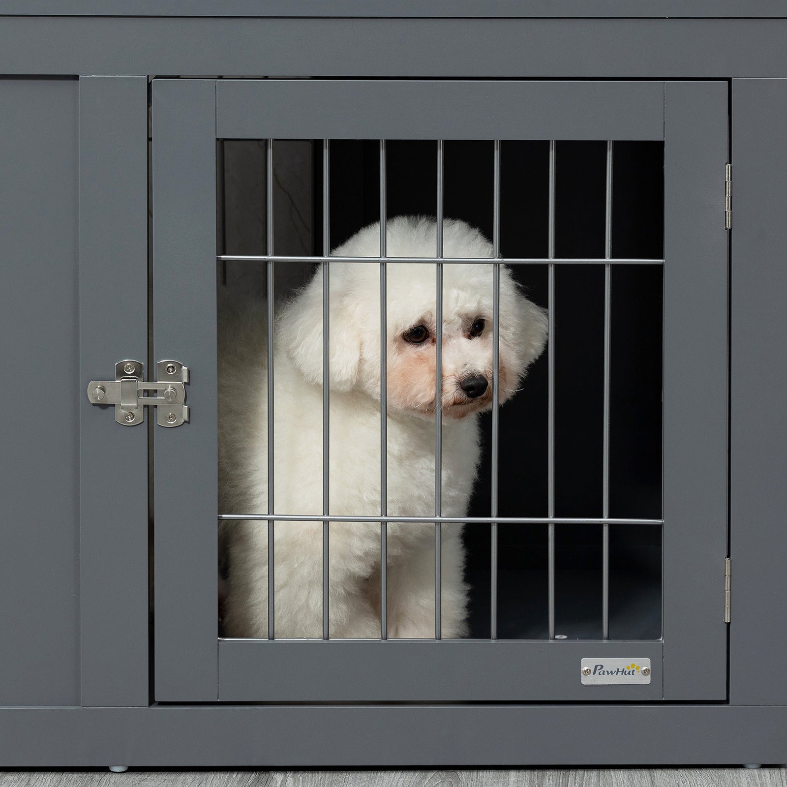 Furniture-style Dog Crate End Table W/ Two Doors