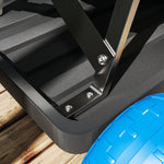 Garden Cart With Wheels, Tool Tray For Weeding, Planting | Blue
