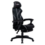 Mesh Office Recliner W/ Footrest Grey