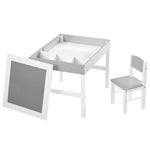 Kids Table And Chair Set 2 In 1 Activity Play Table For Bricks W/storage