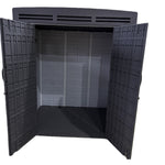 Indoor & Outdoor Living 6x4ft Plastic Shed With Window And Aluminium Structured Support