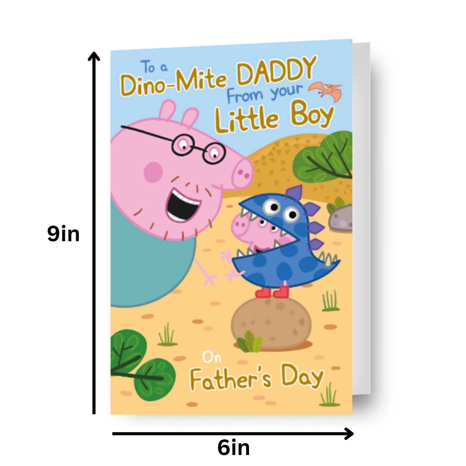Peppa Pig Father's Day Card 'from Your Little Boy' Official Product