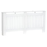 Radiator Cover Painted Slatted Mdf Grill 112/152/172cm | Large | White