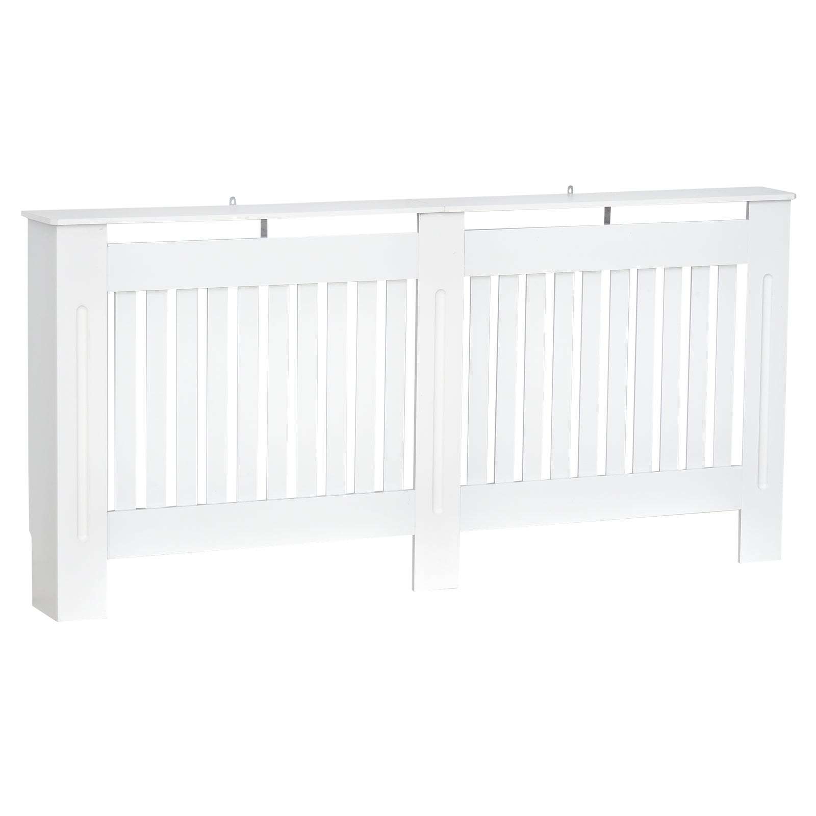 Radiator Cover Painted Slatted Mdf Grill 112/152/172cm | Large | White