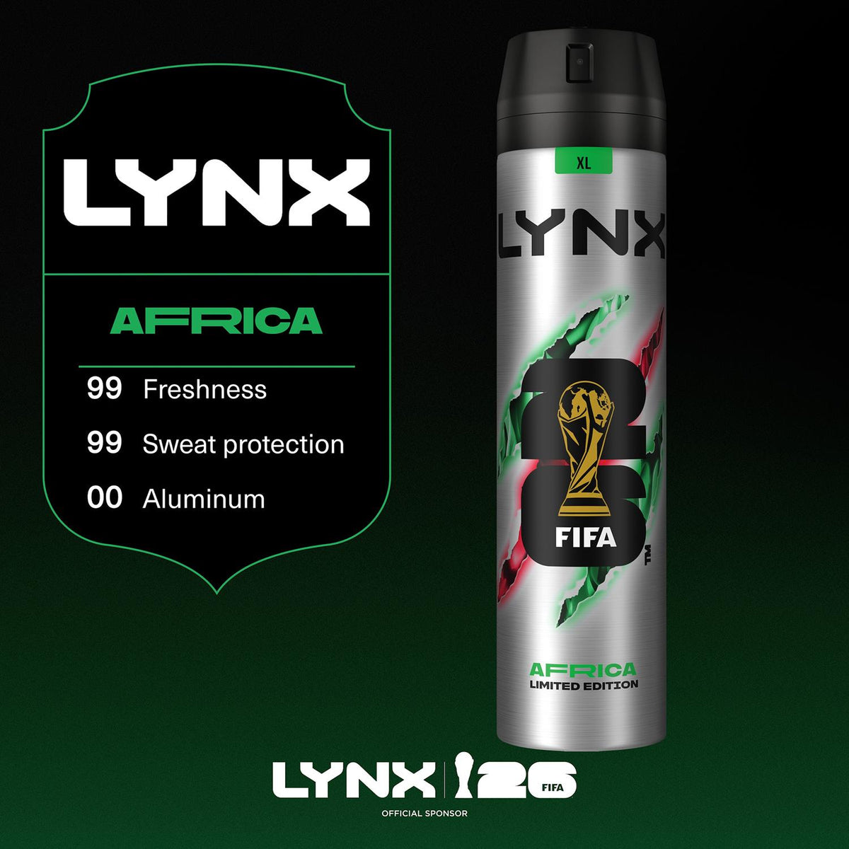 Limited Edition Fifa Africa Anti-perspirant Aerosol Spray 250ml, 30pk | Set of 30