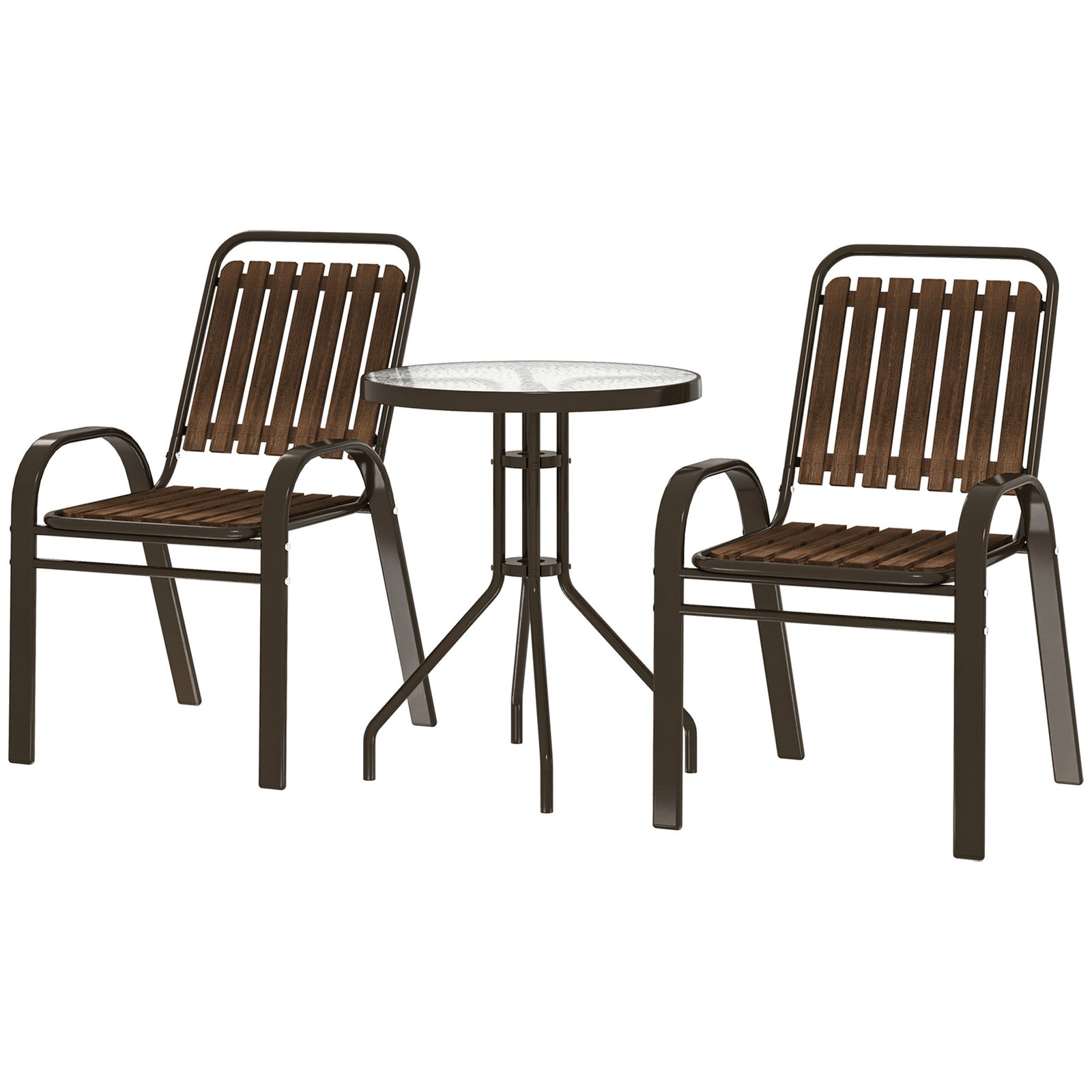 3-piece Garden Set | Dark Brown