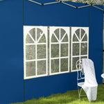Outsunny Gazebo Side Panels For 3x3(m) Or 3x4m Pop Up Gazebo, 2 Pack