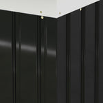 9 X 4ft Outdoor Metal Frame Garden Storage Shed W/ 2 Door | Dark Gray