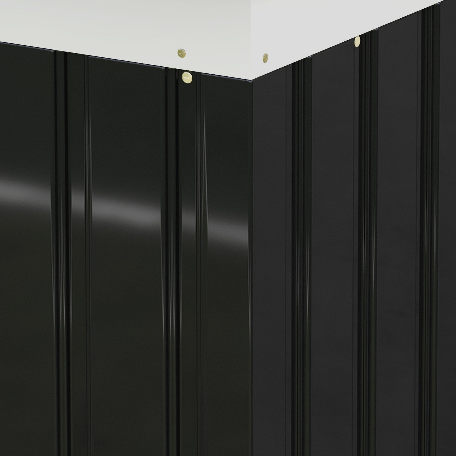 9 X 4ft Outdoor Metal Frame Garden Storage Shed W/ 2 Door | Dark Gray