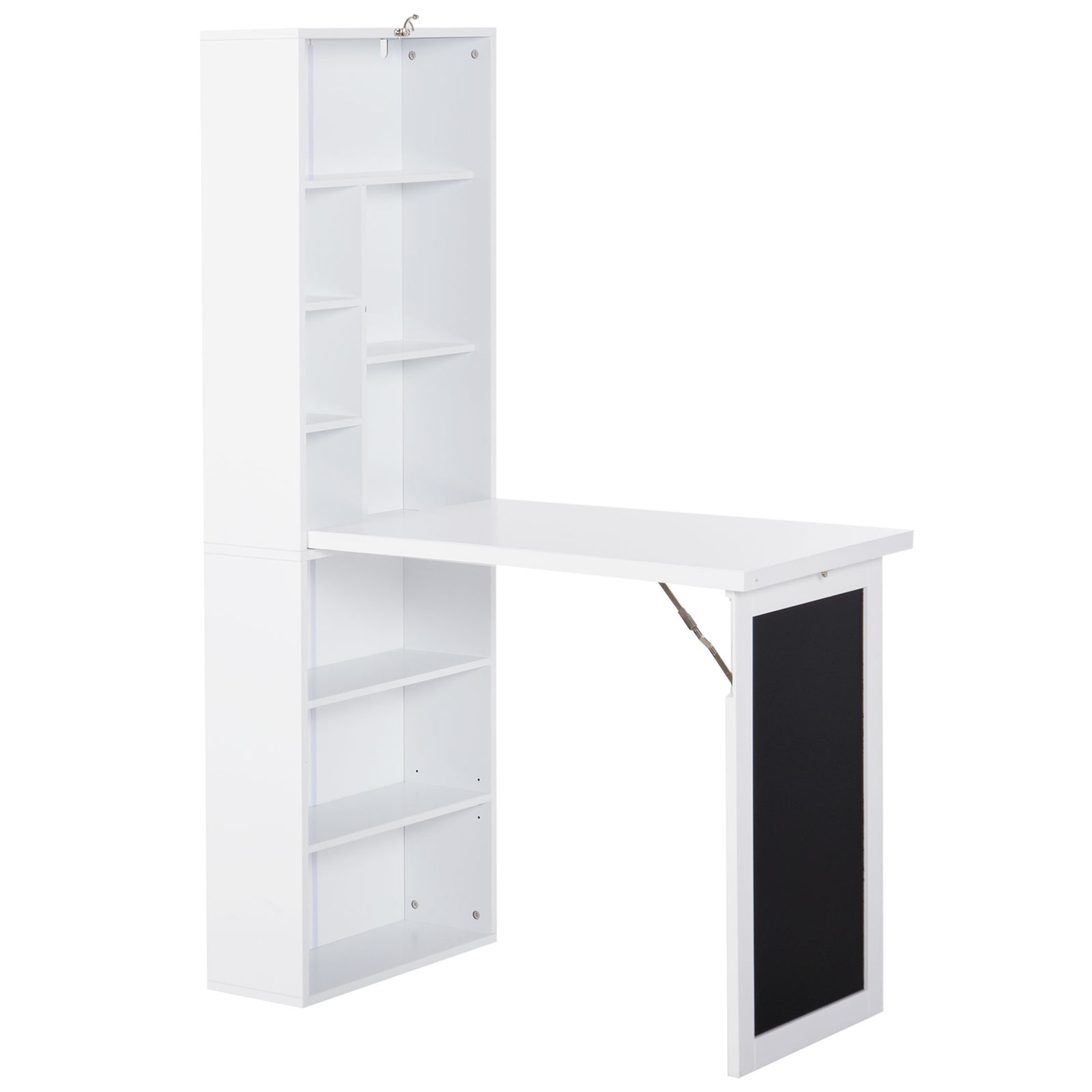Convertible Desk W/ Blackboard Multi-function Computer | White