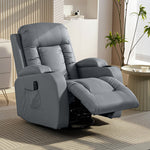 HOMCOM Massage Recliner Chair, Recliner Armchair With 8 Vibration & Heat