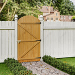90cm W X 150/180/210cm H Semi Braced Arch Top Strong Wooden Garden Gate | 180cm