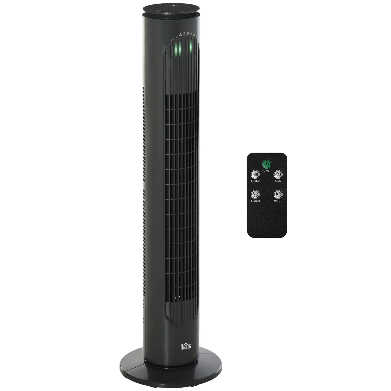 30 Inch Led Tower Fan Oscillation 3 Speed 3 Mode Remote | One Size | Gray