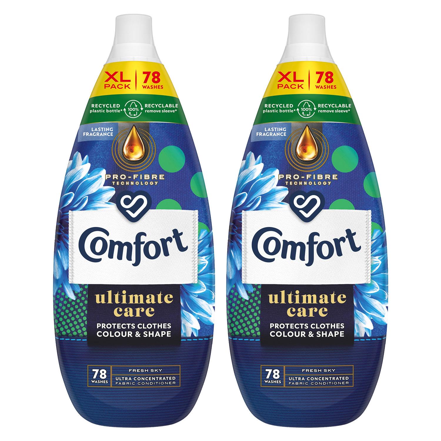 Ultimate Care Concentrated Fabric Conditioner Fresh Sky 1.18l, 78w | Set of 2