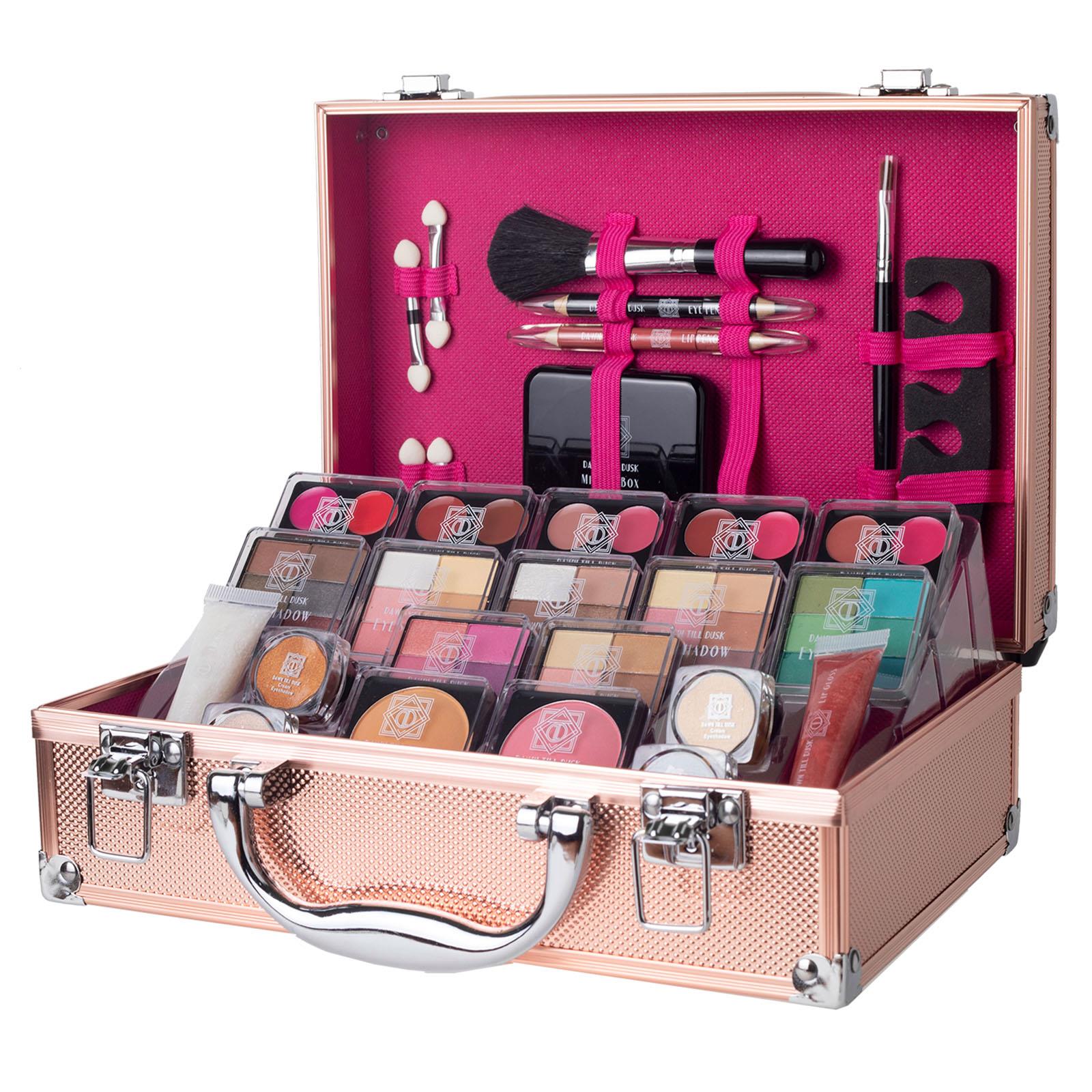 Dawn Till Dusk Make Up Large Storage Vanity Case Set 80pc Rose | 80Piece | Rose Gold