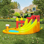 Breeins Inflatable Water Park With Dual Slides & Splash Pool, Large Bounce House For Kids, Heavy-duty Oxford Fabric, 480w Air Blower Included