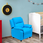 Kids Recliner Armchair Game Chair Sofa Children Seat In Pu Leather | Blue