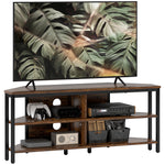 50" Tv Stand Cabinet, Tv Unit With Storage Shelves