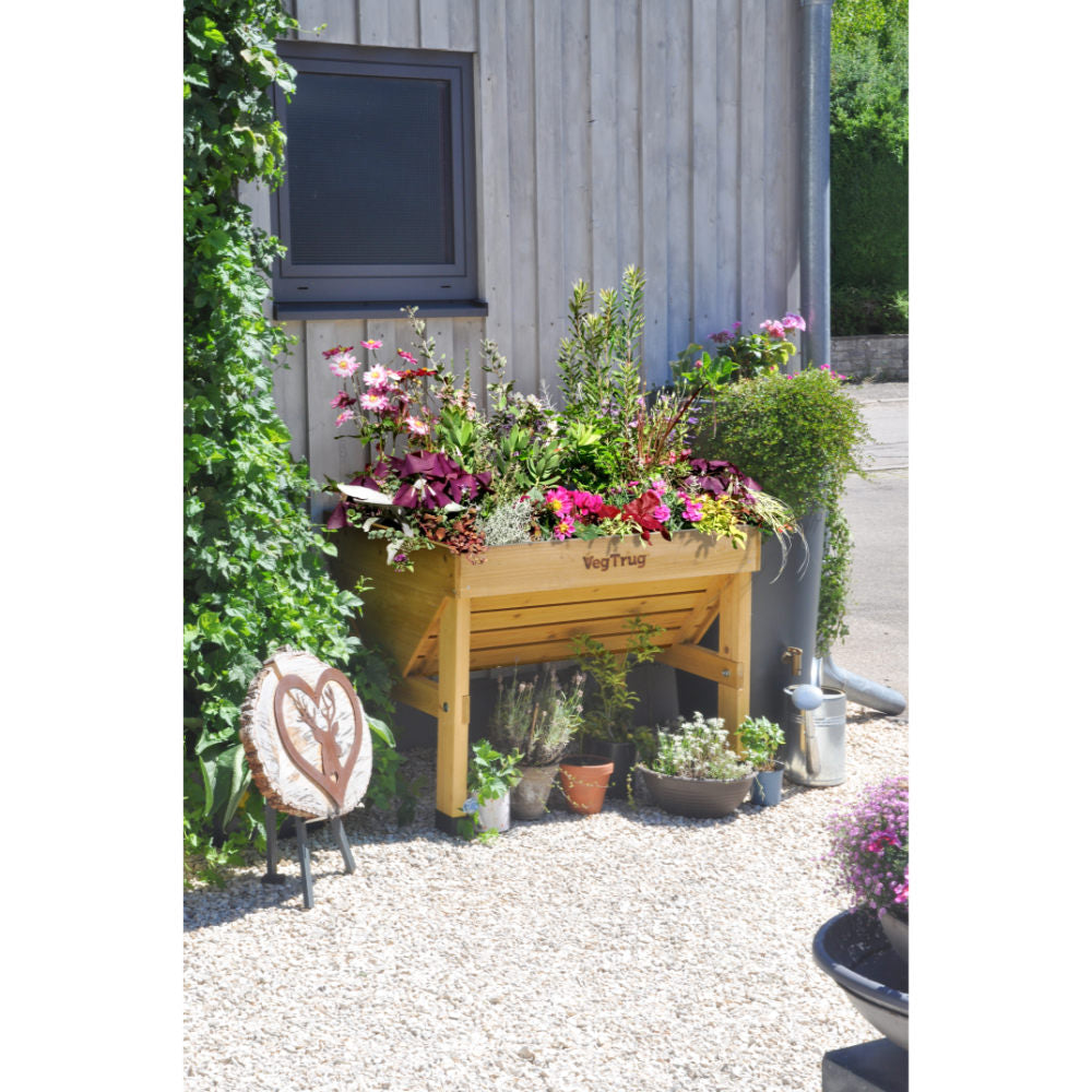 Raised Wooden Planter - Small Classic | Grey